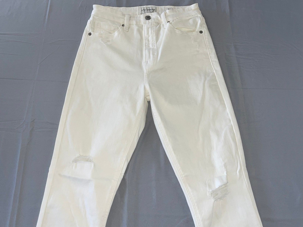 Lucky Brand Bridgette Skinny Destroyed Fray Stretch Denim Jeans. Women's 4, EUC!
